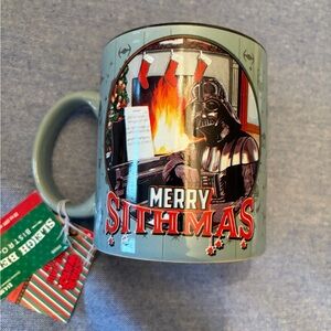 Star Wars Merry Sithmas Mug - Gray and Red
